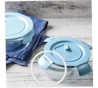 SOLUSTRE 2pcs Silicone Replacement Gaskets for Japanese Insulated Lunch Boxes High Temperature Resistant Reusable Sealing Rings Compatible with Bento and Food Storage Boxes Compact Fit for