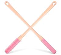 SOLUSTRE 2pcs Silicone Toe Scrub Brushes Long-Handled Toe Brushes Gaps Cleaning Versatile Application Foot Care for Women Shower Use with Replaceable Heads