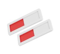 SOLUSTRE 2pcs Sliding Sign for Door Acrylic Privacy Indicator with Self Adhesive Slider Design in Black Red Green for Clinics Restroom Office Use