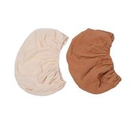 SOLUSTRE 2pcs Soft Cotton Changing Pad Covers for Nursery Décor, Machine Washable and Washable, Fitted Design Suitable for Standard Diaper Changing Pads, Neutral Style for Babies