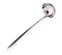 SOLUSTRE 2pcs Stainless Steel Long Handled Serving Spoon with Hanging Hole, Multifunctional Hot Pot Colander Spoon for Kitchen and Restaurant Use, Large Scoop for Convenient Food Serving