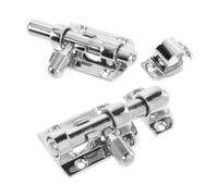SOLUSTRE 2pcs Stainless Steel Slide Door Bolt Latch with Screws, Heavy Duty Sliding Bolt Lock for Hatch and Window, Versatile Application and Reliable Protection for Marine and Yacht Use