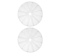 SOLUSTRE 2pcs Stand Mixer Splash Guard Attachment Universal Mixer Accessory with Anti Splash Feature, Round Plastic Design, for Baking and Mixing Batters, Keeps Kitchen Counter Clean