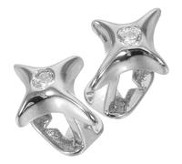 SOLUSTRE 2pcs Star Tooth Grills Caps for Teeth, Lightweight Copper Material with Comfortable Fit, Unique Modern Minimalist Design for Parties and Daily Wear Accessories