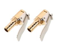 SOLUSTRE 2pcs Tire Air Chuck Adapter for Car and Motorcycle Tires Copper 8mm Valve Nozzle Connector with Stable Inflation Process and Lightweight Design Outdoors