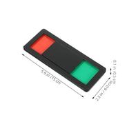 SOLUSTRE 2pcs Vacant Occupied Sign Toilet Door Vacant Occupied Signboard 6.3x3.9inch Abs Material Easy to Install Clearly Indicate Room Status Simple Design for Bathroom and Toilet