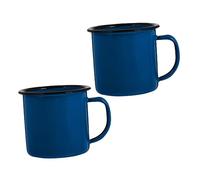 SOLUSTRE 2Pcs Vintage Iron Milk Cups Portable Multi Function Mugs Resistant Design for Home Office Use for Friends Practical Coffee and Beverage Cups