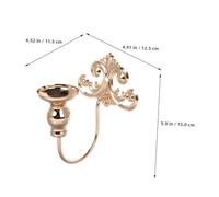 SOLUSTRE 2pcs Vintage Metal Wall Candle Holder Iron Tea Light Sconces for Living Bedroom Dining European Style Wall Mounted Candlestick Rustic Warm Light Decor