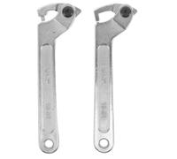 SOLUSTRE 2pcs Water Meter Cover Nut Hook Spanner Wrench Alloy Steel Silver Round Shock Absorbing for Water Meter Cap Hook Nut Residential and Industrial Use