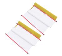 SOLUSTRE 2Pcs Water Writing Cloth Calligraphy Scrolls Yellow Fleece Backing, Reusable Handwriting Practice Sheets for Home Chinese Brush Calligraphy Beginners