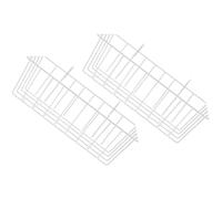 SOLUSTRE 2pcs Wear-resistant Bunny Feeder Wire Hay Feeder Rabbit Accessory with Back Wall Iron Material Minimizes Waste Suitable for Chinchilla and Guinea Pig Cage