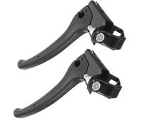SOLUSTRE 2Pcs Wheelchair Clutch Hand Lever Brake Set Replacement Wheel Chair Brakes Handles Black Plastic Metal Universal Design Smooth Surface Fashionable Sleek