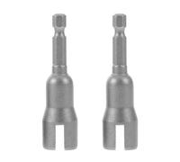 SOLUSTRE 2pcs Wing Nut Driver Socket Set Hexagonal Metal Sockets with Compact and Portable Design Precision Craftsmanship for Electric Screwdrivers and Panel Nut Fastening