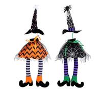 SOLUSTRE 2pcs Witch Wine Bottle Cap: Witch Hat Halloween Bottle Wraps - Long-Leg Wine Covers Holiday Accessories for Festive Gatherings Party Table Decorations