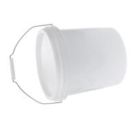 SOLUSTRE 3 Gallon Portable Plastic Bucket Large Capacity White Water Bucket with Lid Sealed Storage for Home Use