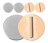 SOLUSTRE 3 Pairs Brooch Pin Converter Metal Brooch Buckle Magnets Strong Magnet No Tools Required Golden for Shirt Accessories