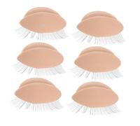SOLUSTRE 3 Pairs Removable Eyelid Practice Modules for Eyelash Extension Training Realistic Texture and Design Compatible with Mannequin Heads for Lash Practice