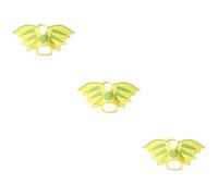 SOLUSTRE 3 Pcs Halloween Pet Costume for Cats and Dogs Lightweight Felt Cloth Dinosaur Wings Creative Green Winged Puppy Outfit for Halloween Party