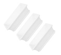 SOLUSTRE 3 Sets Plastic Plant Pots with Tray for Indoor Plants and Flowers, White Square Garden Planters Made of Lightweight Pp Material, Modern Minimalist Design Suitable for Balconies