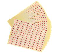 SOLUSTRE 30 Sheets Arrow Sticker Labels, Sticky Arrows, Red Coated Self-Adhesive Marking Stickers, 30 Sheets 5760 Labels, for Documents and Photos, Quality Control Rework, Warehouses