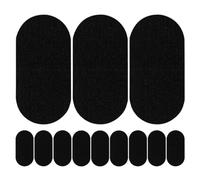 SOLUSTRE 30pcs Black Adhesive Snoring Mouth Strips for Adults, Breathable Fabric Sleep Tape for Nasal Breathing Support