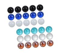 SOLUSTRE 30Pcs Glass Marbles for Smooth Texture Safe Play Fish Tank Decor Plant Decoration Random Color Random Color
