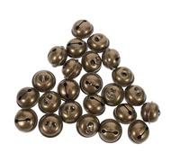 SOLUSTRE 30pcs Small Vintage Decorative Bells with Antique Bronze Finish Rustic Metal Craft Hanging Decorations for Christmas Tree Wedding Party DIY Projects Versatile Pendant Charms