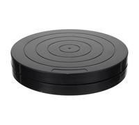 SOLUSTRE 360 Degree Rotating Swivel Sturdy Turntable Base Clay Turntable Pottery Rotary Plate Black Plastic 7.07x7.07x1.30inch Compact Sculpture Tool for Artistic Work and Cake Decorating