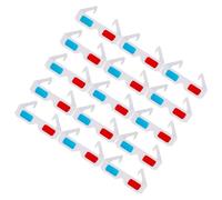 SOLUSTRE 3D Paper Glasses Anaglyph 40pcs Red Blue for Watching Three-dimensional Film and Theatre