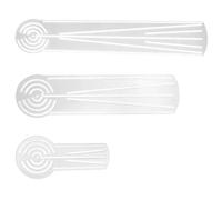 SOLUSTRE 3pcs Acrylic Mandala Drawing Ruler for Artists and Beginners with Precision Circle Drawing, Lightweight Design, and Multifunctional Stencil Features for Mandala Coloring and Art