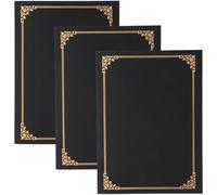 SOLUSTRE 3pcs Certificate Cover Diploma Cover Paper Certificate Envelope with Rounded Corners Elegant Stylish Design Easy to Carry Protecting for Business Achievements and Diplomas