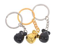 SOLUSTRE 3PCS Creative Metal Mouse Pendant Keychain Cartoon Rat Keyring Decor Cute Bag Charm Gift for Friends Families for Year Birthday Valentine S Day Random Color