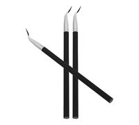SOLUSTRE 3pcs Eyeliner Brush Lip Liner Brush Long Handle Soft Smooth Material Resistant to Shedding for Beauty Enthusiasts and Professional Makeup Artists Travel Makeup Kit