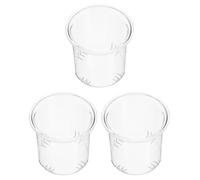 SOLUSTRE 3pcs Glass Tea Infuser Strainers Replacement Filter for 400ml Teapot Removable Loose Leaf Tea Filter Basket for Brewing and Infusion