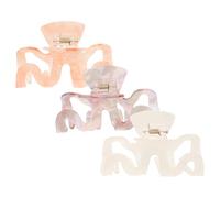SOLUSTRE 3pcs Hair Clip Hair Styling Tools Acetate Sheet Material Sleek Modern Practical Versatile Accessory for Teen Women Makeup Weddings