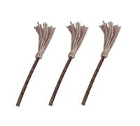 SOLUSTRE 3pcs Interactive Stick Catnip Cat Teaser Removes Bad Breath Reduces Stress and Boredom Wooden Rope 17cm Kitten Cat Plaything for Indoor