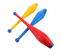 SOLUSTRE 3pcs Juggling Sticks Lightweight Circus Clubs with Enhanced Grip Stability for Indoor Outdoor Acrobatic Shows Balance for Easy Tricks and Practice