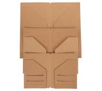 SOLUSTRE 3pcs Kraft Paper File Storage Bags with Zippered Wallet Design Lightweight and Multifunctional Card Organizer Holder for Office and On-the-go Use Suitable for Id Cards