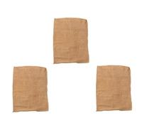 SOLUSTRE 3pcs Linen Burlap Potato Storage Bags Reusable Breathable Vegetable Rice Sacks with Simple Design for Transport and Eco-Friendly Home Use