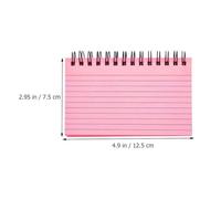 SOLUSTRE 3pcs Multi-function Note Pad Portable Writing Pad Thickened Spiral Notepads Paper Plastic Material Delicate Appearance Stylish Design for Students Trips and Daily Life