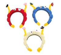 SOLUSTRE 3pcs Mushroom Head Bopper Hair Bands for Women Cute Spa Hair Accessories for Face Washing Makeup Skincare Shower Playful and Hairbands for Casual and Social Use