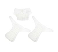 SOLUSTRE 3pcs Reusable Cotton Gauze Diaper Pants and Newborns, Washable and Reusable Diapers Suitable for Doing Housework and Taking a Walk, White Size S,