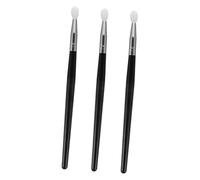SOLUSTRE 3pcs Silicone Makeup Brush Set for Women - Facial Mask Applicator, Lip Gloss and Eyeshadow Brushes with Long Black Handles for Professional Cosmetic Use
