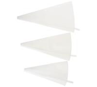 SOLUSTRE 3pcs White Polyester Cotton Cake Piping Bags for Decoration and Making Flowers and Patterns, Practical Baking Tool for Cake Decorating at Home Or Bakery