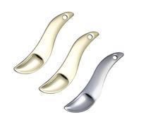 SOLUSTRE 3PCS Zinc Alloy Cosmetic Spatulas for Face Cream Eye Cream Mask Pick Sticks Lightweight Beauty Accessories with Bright Colors for Convenient Skincare Application