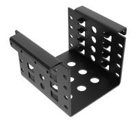 SOLUSTRE 4-Bay Hard Drive Mounting Bracket Conversion Bracket for 2.5 Inch to 3.5 Inch HDD with Multiple Heat Dissipation Holes Made of Sturdy Aluminium Alloy, Black Colour Suitable