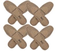 SOLUSTRE 4 Pairs Adjustable Size Felt Wool Insoles, Thick Warm Shock-Absorbing Shoe Inserts for Women’s Boots and Sneakers, Cut-to-Fit Inner Soles for Cold Weather and Sweaty Feet