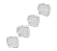 SOLUSTRE 4 Pcs Dog Shape Silicone Cake Mold for DIY Baking and Pudding Making Creative Shiba Inu Design Easy to Clean and Gift for Home Bakers and Friends