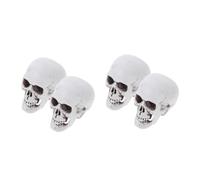 SOLUSTRE 4 pcs Halloween Skull Decor Scared Skull Ornaments Lightweight Party Props for Haunted House Masquerade and Spooky Desktop Accessories