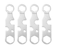 SOLUSTRE 4 Pcs Multifunctional Skateboard Wrench Spanner, Metal Silver